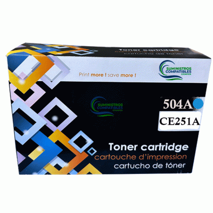 TÓNER COMPATIBLE HP CE251A (504A) - CYAN