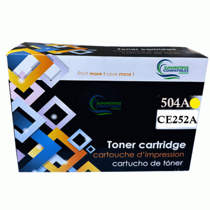TÓNER COMPATIBLE HP CE252A (504A) - AMARILLO