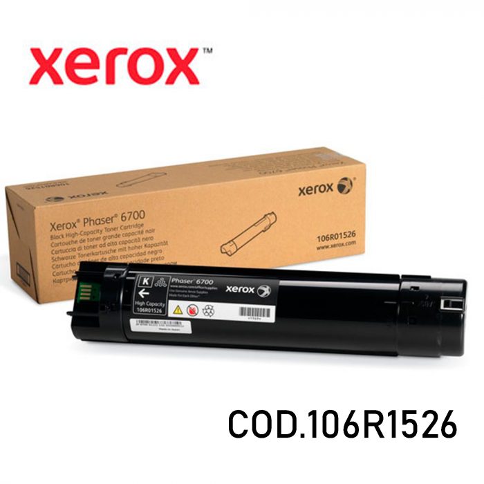 TÓNER XEROX 106R01526 NEGRO - ORIGINAL